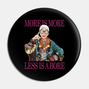 Iris Apfel Fashionista Woman Pin