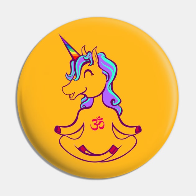 unicorn and yoga Pin by mooby21