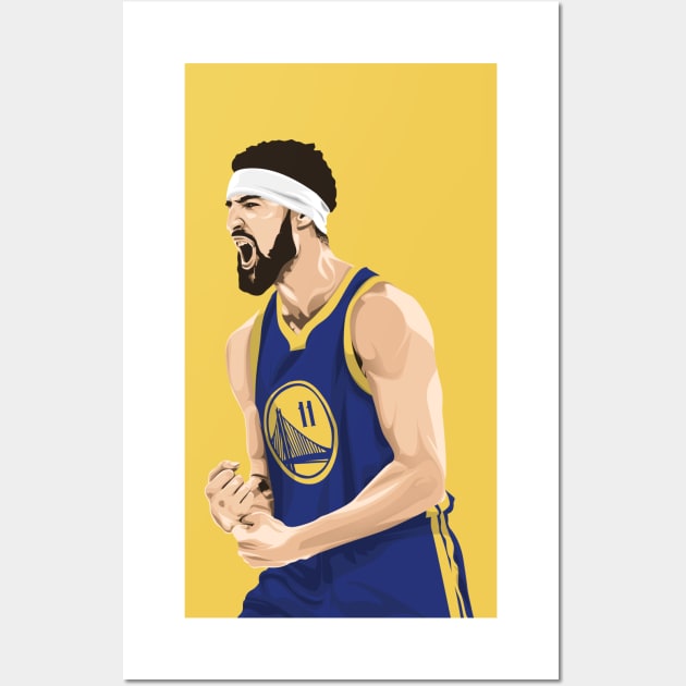 Klay Thompson Poster Golden State Warriors Canvas Print 