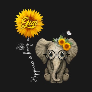 Happiness Is Being A Gigi   Cute Elephant T-Shirt