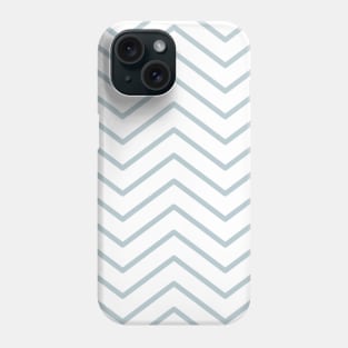 Light Blue Zigzag Lines Pattern Phone Case