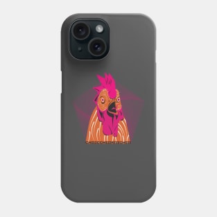 Screaming Rooster Phone Case