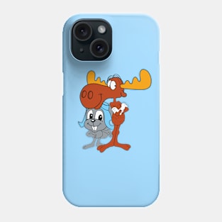 Rocky & Bullwinkle - Big Heads Phone Case