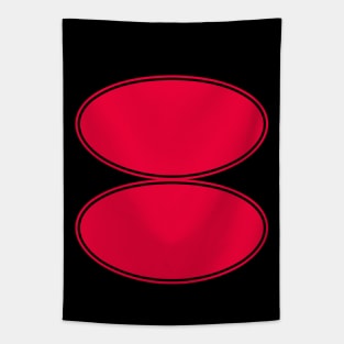 Two Red Circles Tapestry