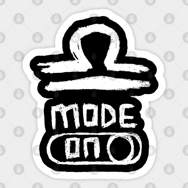 Libra Mode On Zodiac Sign For Libra Birthday Libra Zodiac Autocollant Teepublic Fr Libra, you have been coping with hearing (or reading) the word 'no' in september, and this has left you dealing with. teepublic