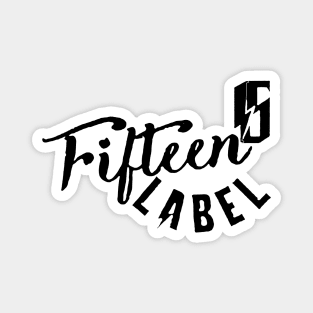 Fifteen Label Horizontal Black Magnet