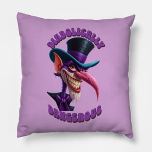 The Mischievous Mad Hatter: Diabolically Dangerous Pillow