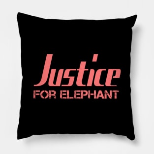 Justice For Elephant Pillow