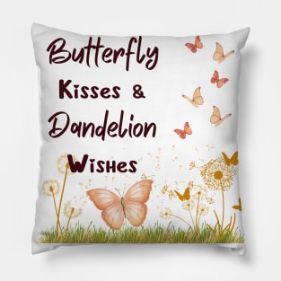 Elegance in Every Sip with Our 'Butterfly Kisses & Dandelion Wishes' Pillow