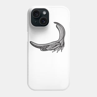Treehopper Ink Art - cool and fun insect design - on white Phone Case