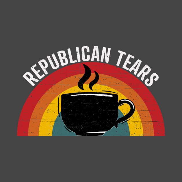 Republican Tears Sunset Retro Gift by Creative Endeavors