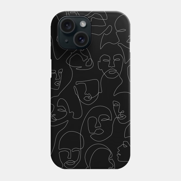 Face Lace Phone Case by Explicit Design