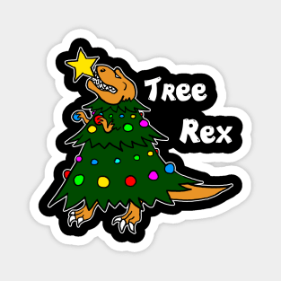 Tree Rex Funny Dinosaur Christmas Holiday Party T-Rex X-Mas Magnet