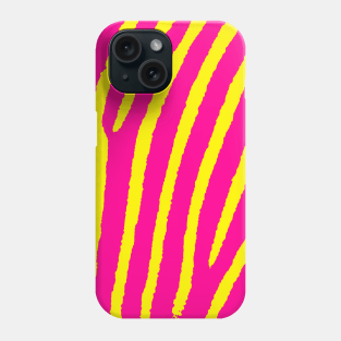 Zebra Print (Pink & Yellow) Phone Case