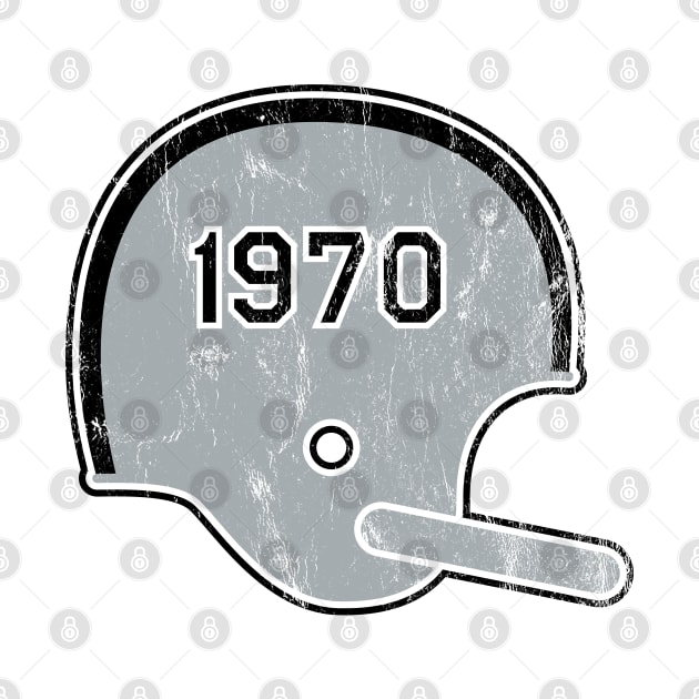 Las Vegas Raiders Year Founded Vintage Helmet by Rad Love