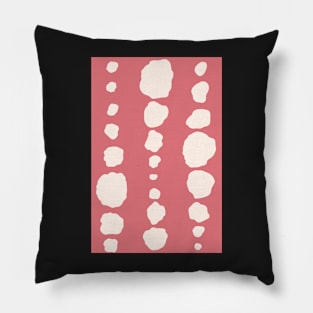 Modern abstract organic polka dots in watermelon piink Pillow