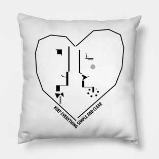 Future, modern, simple and clean - design for those who love simplicity, sincere and clean life Pillow