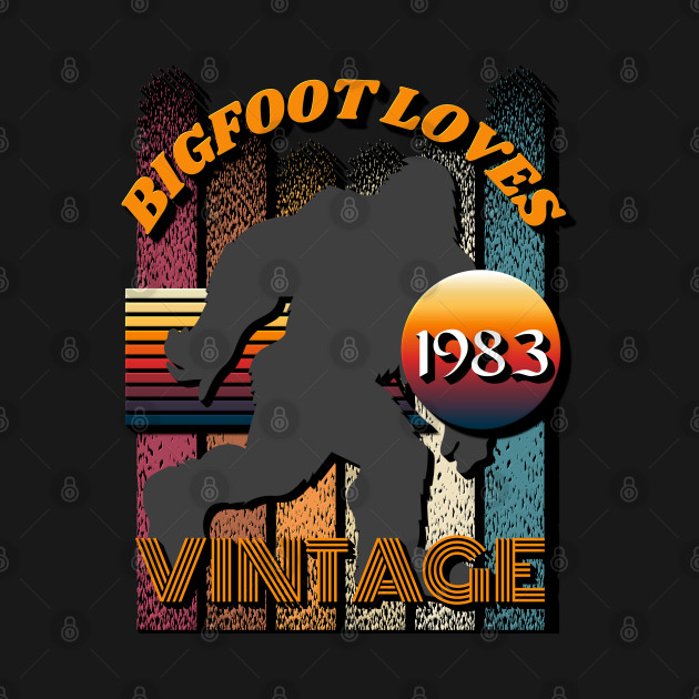 Bigfoot Loves Vintage 1983 by Scovel Design Shop