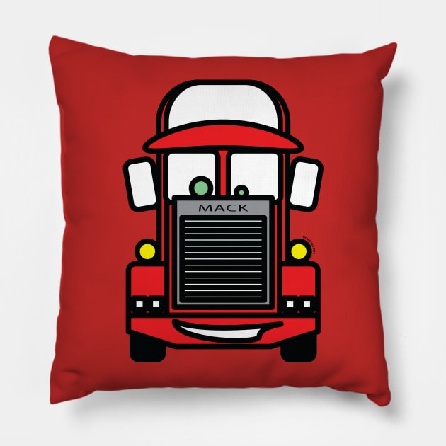 Mack Tooniefied Pillow by Tooniefied