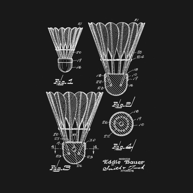 Badminton Vintage Patent Drawing by TheYoungDesigns