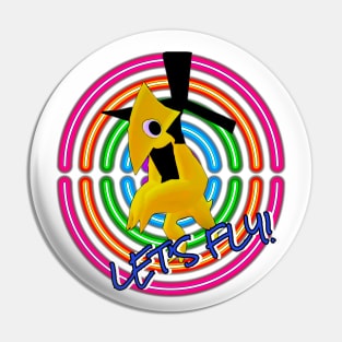 Let’s Fly! - Yellow - Rainbow Friends Pin