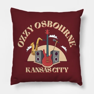 Ozzy Osbourne Tour 2024 t shirt cream Pillow