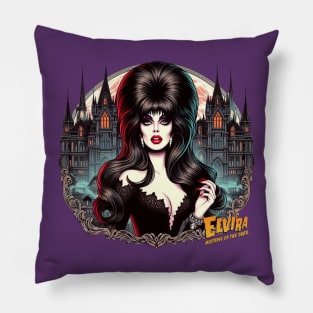 Elvira (Haunted Castle) Pillow