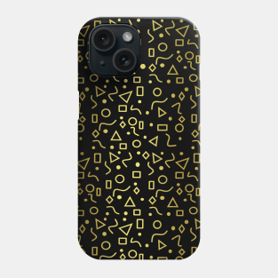 Mod Gold Shapes Phone Case