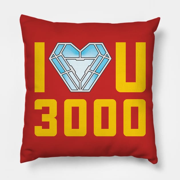 I LOVE YOU 3K! Pillow by JRDesigns