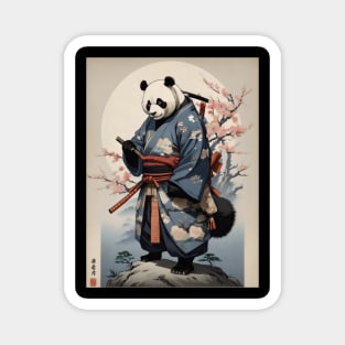 Samurai panda in ancient japan Magnet