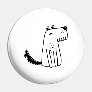 Cute dog illustration Pin