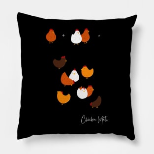 Chicken Math Pillow