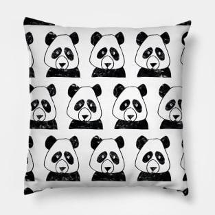 Happy pandas pattern Pillow