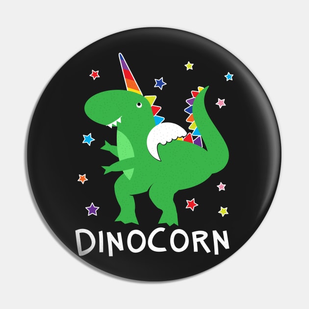 Dinocorn T Shirt Funny Unisaur Rainbow Cute Dino Pin by BraaiNinja