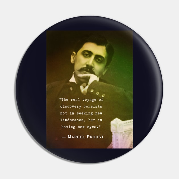 Marcel Proust quote: The real voyage of discovery consists, not in seeking new landscapes, but in having new eyes. Pin by artbleed