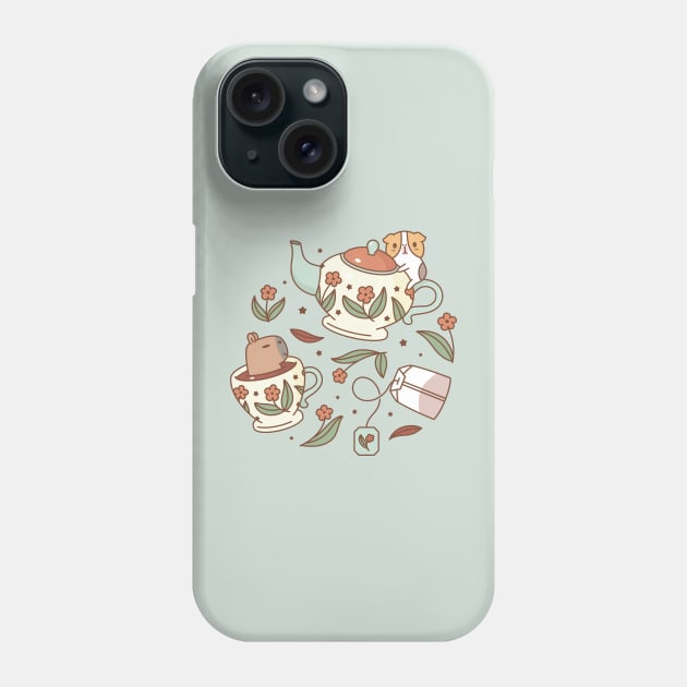 Bubu and Moonch, tea party Phone Case by Noristudio