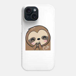 Cute sloth face Phone Case