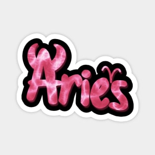 Viva Magenta Aries Zodiac Sign Magnet