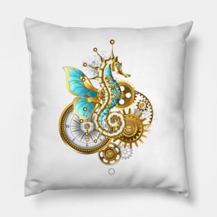 Mechanical Seahorse Pillow