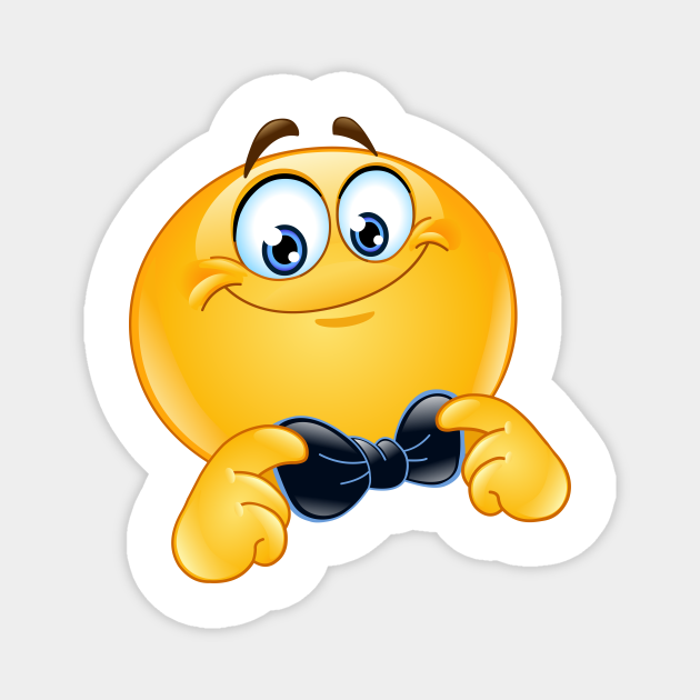 Emoji with Bow Tie Emoji TeePublic