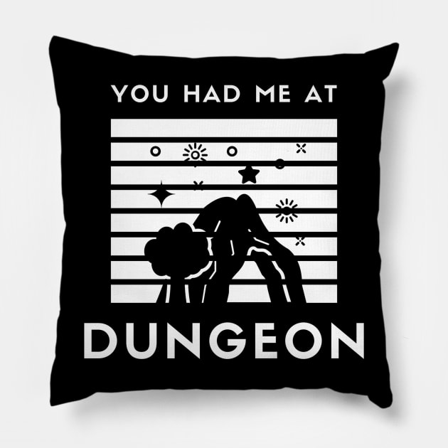 You had me at dungeon Pillow by From the Dungeon