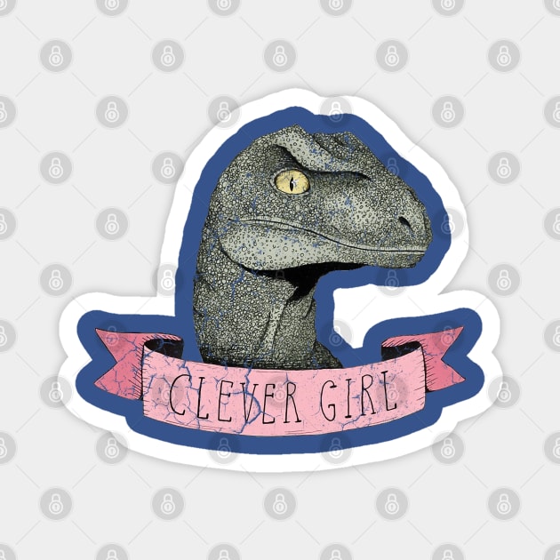 PINK CLEVER GIRL Magnet by Freedom Haze