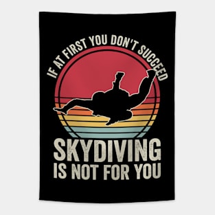 Skydiver Quotes Retro Funny Skydiving Vintage Tapestry