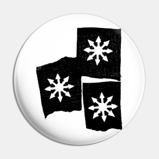 CHAOS MAGICK symbol three white stars Pin