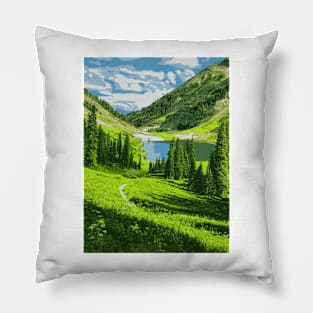 Green Valley - Landscape Pillow