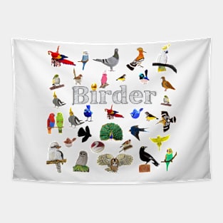 Bird Loving Birder Tapestry