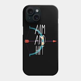 Archery aim and hit Phone Case