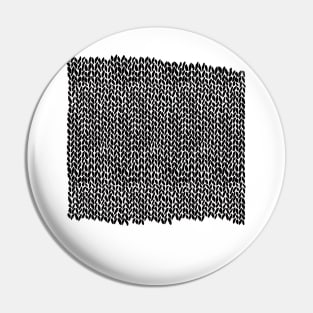 Hand Knit Black Pin