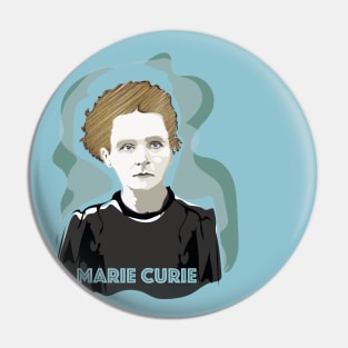 Marie Curie portrait Pin