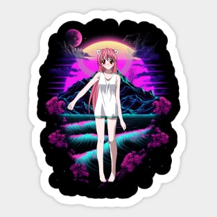 Lucy : Diclonius - Elfen Lied Sticker for Sale by Anime-Frenzzzy